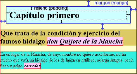 Identificación de márgenes y rellenos