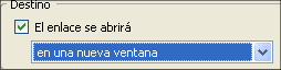 Opción para abrir enlace en una nueva ventana