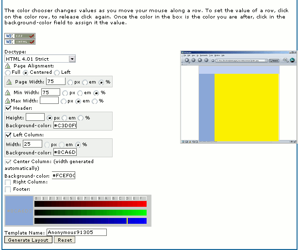 csscreator en funcionamiento