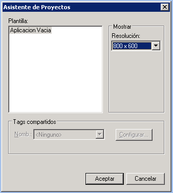 Indusoft SCADA, resolución de la pantalla