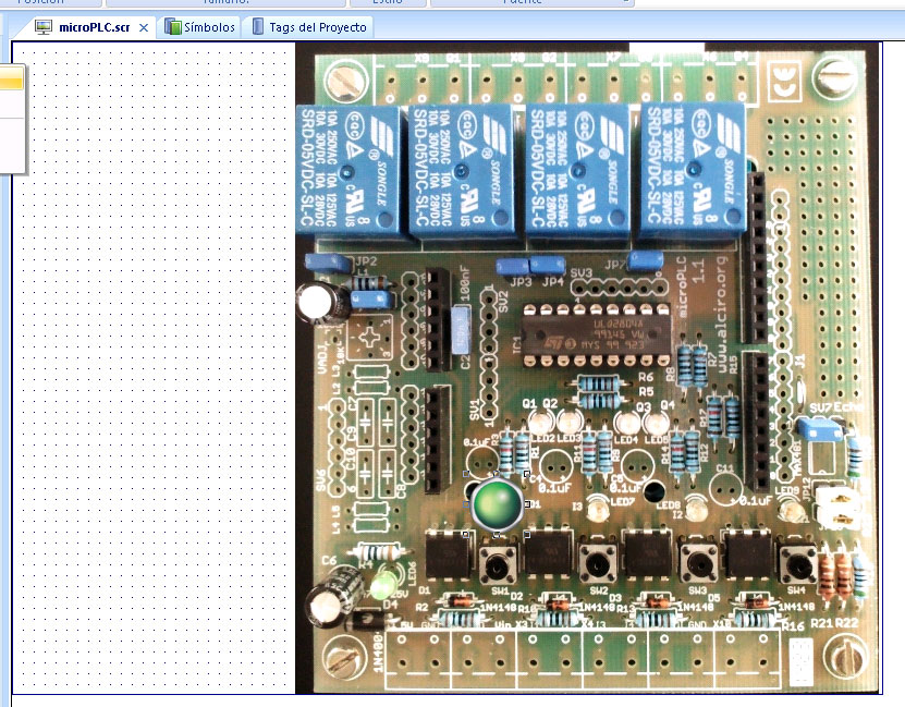 Indusoft indicador luminoso