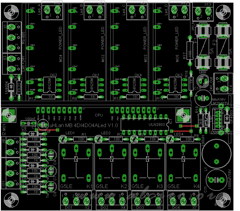 Buttom V1.0 CPU PCB TOP Uhlan