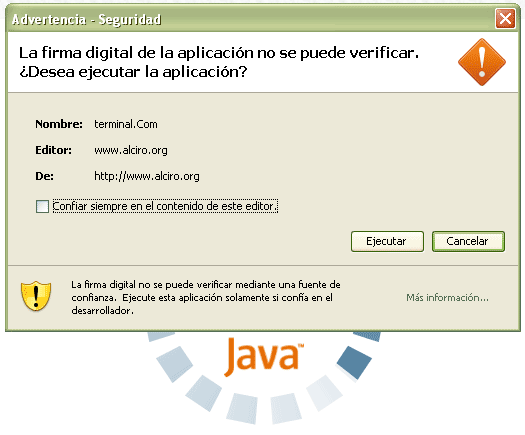 terminalweb digital certificate
